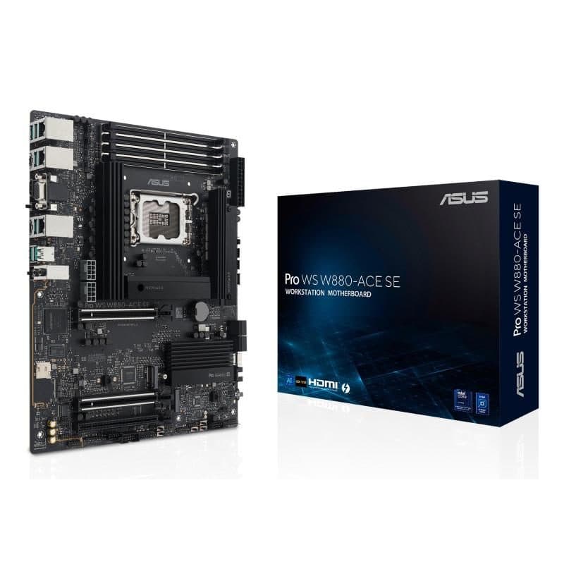 Scheda madre workstation W880 LGA 1851 ATX, 4 x DDR5 8666 OC, 2 x PCIe 3.0 x16, 4 x M.2 - ASUS Pro WS W880-ACE SE