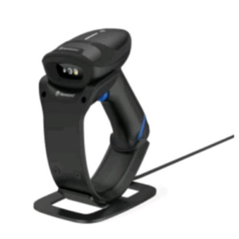 Lettore di codici a barre portatile 1D/2D CMOS wireless Bluetooth, kit con supporto e cavo - Newland HR33 Marlin