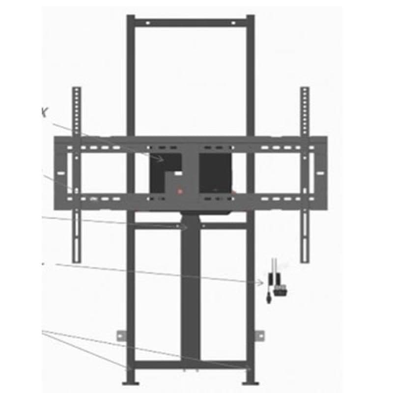 Supporto da muro motorizzato per TV 800 x 600 portata 75 kg - ViewSonic VB-STND-104