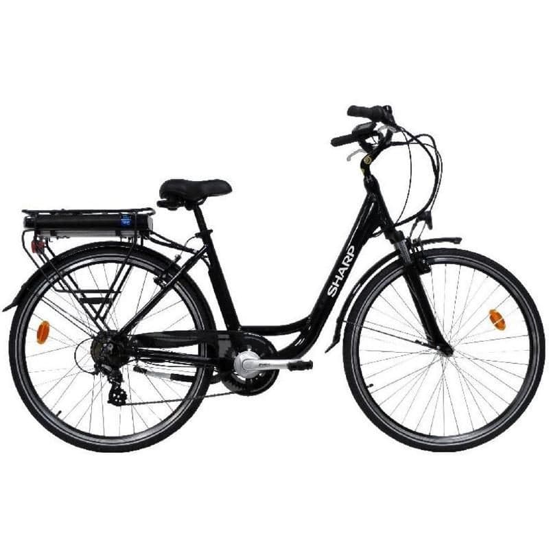 Bicicletta elettrica City e-bike nera - Sharp BK-CD03E-B