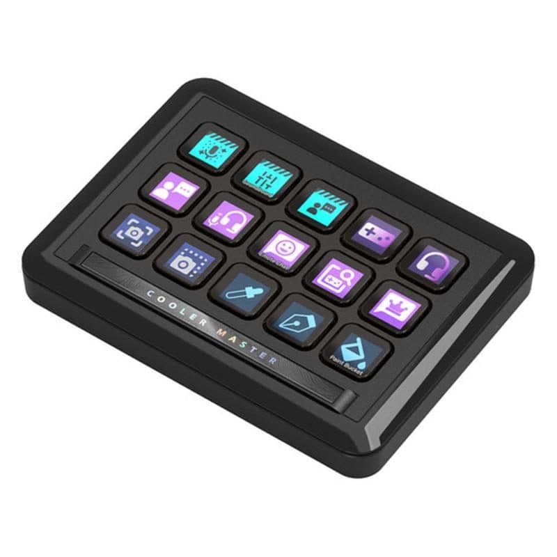 Hub piattaforma modulare con base magnetica, moduli StreamDeck, 2 roll e fader - Cooler Master