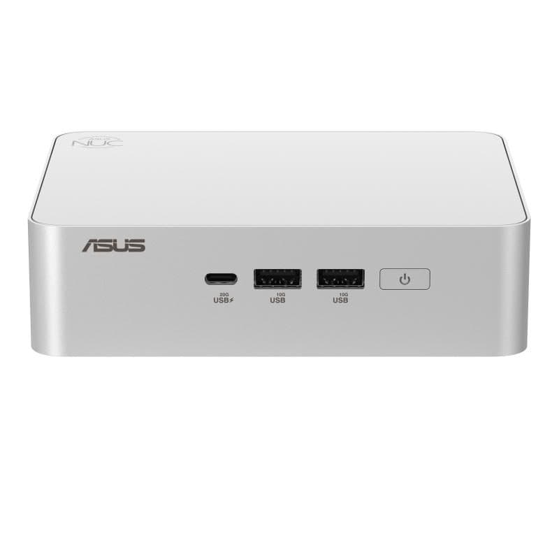 Mini PC bianco, tastiera QWERTZ - ASUS NUC 15 Pro+ RNUC15CRSU900002