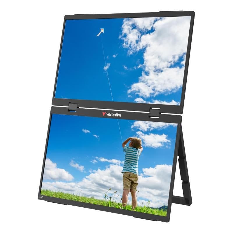 Monitor portatile 15.6 pollici Full HD dual - Verbatim