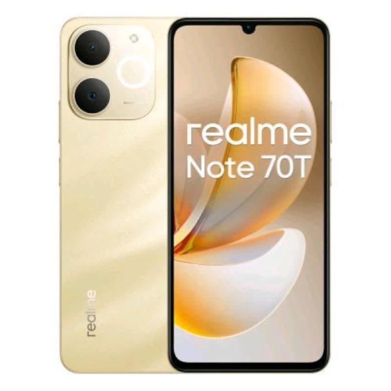 Smartphone Dual SIM 6.74 pollici octa core 256GB RAM 4GB 4G LTE oro Beach Gold - realme Note 70T