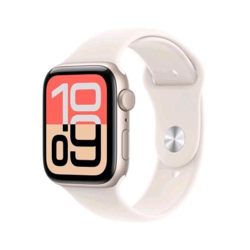 Smartwatch GPS 44 mm cassa in alluminio Starlight con cinturino sport Starlight S/M - Apple Watch SE 3