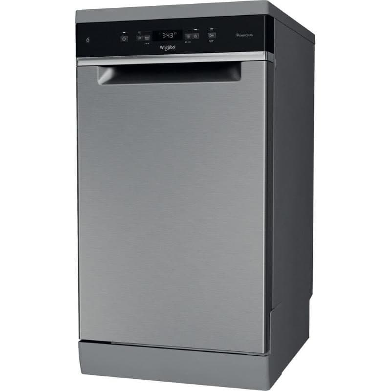 Lavastoviglie a libera installazione 45 cm 10 coperti classe D inox - Whirlpool WH4FD11CS7A0X