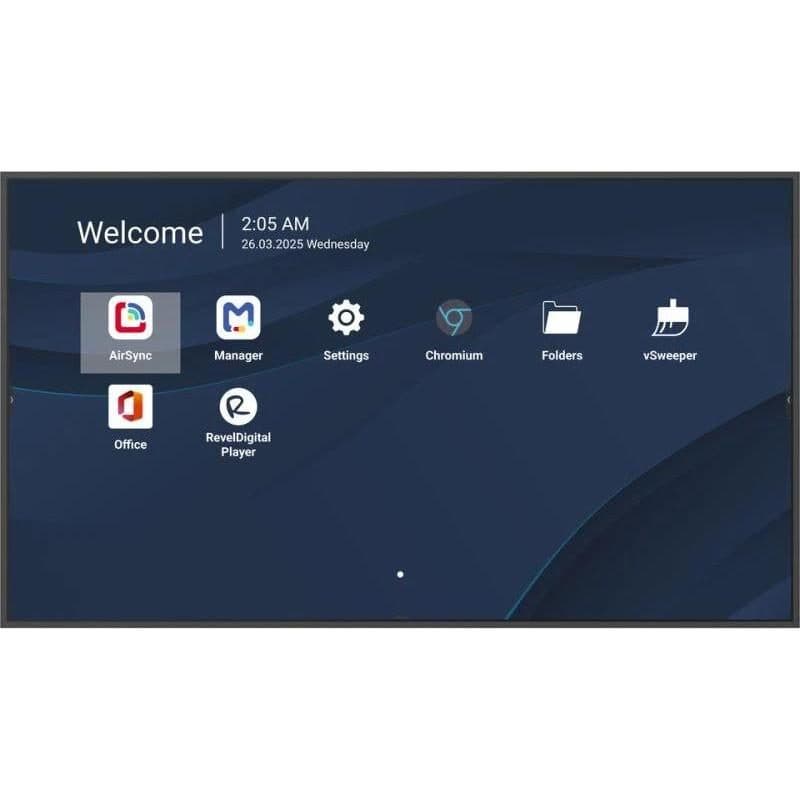Monitor professionale UHD 4K 500 nit 4GB 32GB Android 14 24/7 DVI HDMI VESA - ViewSonic 86DS
