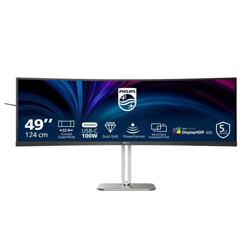 Monitor curvo 49 pollici 32:9 regolabile in altezza USB-C - Philips