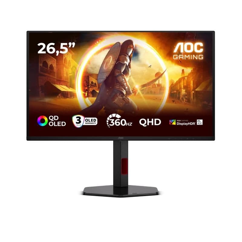 Monitor 26,5 pollici QD-OLED regolabile in altezza - AOC