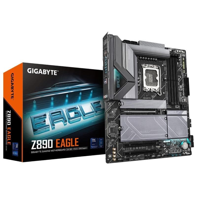 Scheda madre per CPU Intel Core Ultra (serie 2) VRM 14+1+2 fasi fino a 8800 MHz DDR5 (OC) - Gigabyte Z890 Eagle