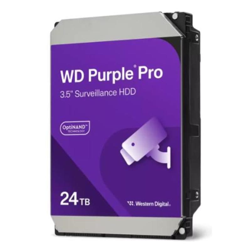 Hard disk 3.5 pollici SATA III 24TB cache 512 MB 7200 RPM - Western Digital WD Purple Pro Smart Video