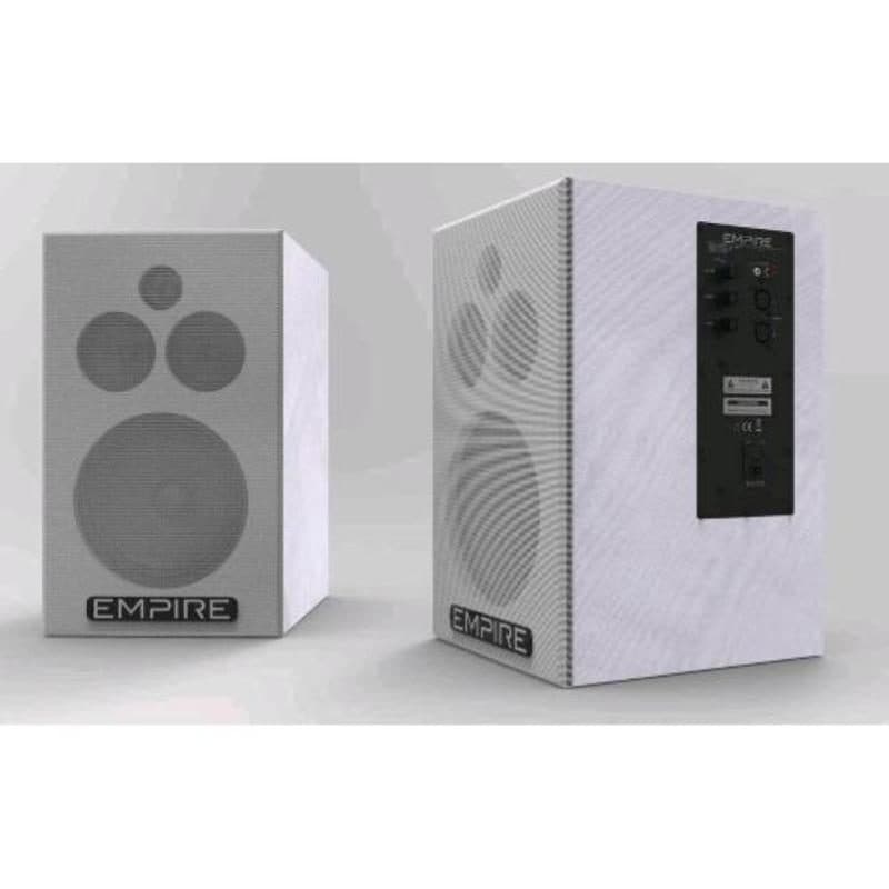 Sistema audio 2 vie 145+145 W RMS continui woofer 8 pollici bass reflex ingresso XLR e RCA stereo bianco - Empire HS.290
