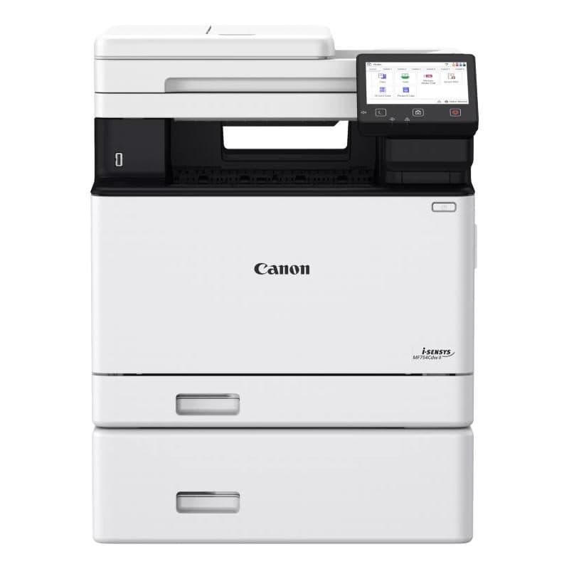 Stampante multifunzione laser A4 33 ppm 250 fogli ADF LAN USB Wi-Fi display bianca - Canon i-SENSYS MF754Cdw II 7185C010