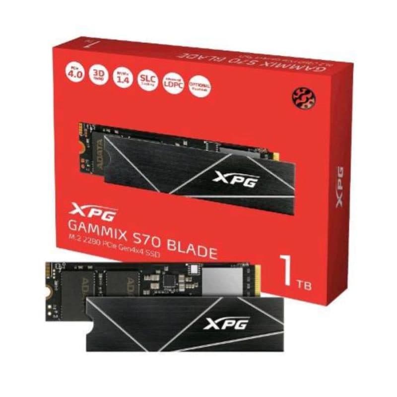 SSD 1.000GB M.2 2280 NVMe PCIe 4x4 3D NAND LDPC 256 bit - ADATA XPG Gammix S70 Blade
