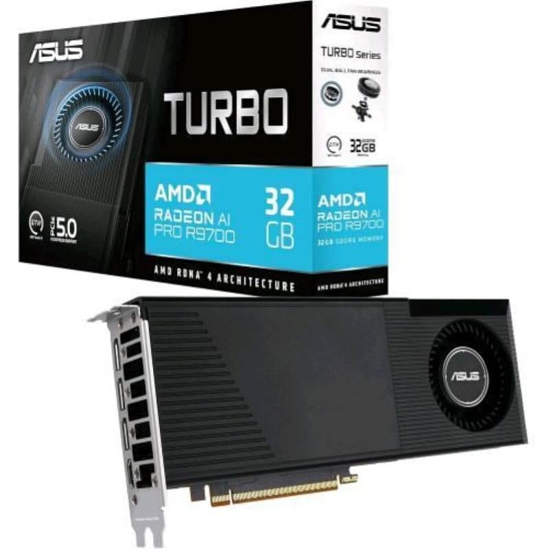 Scheda video 32GB - ASUS TURBO-AI-PRO-R9700-32G