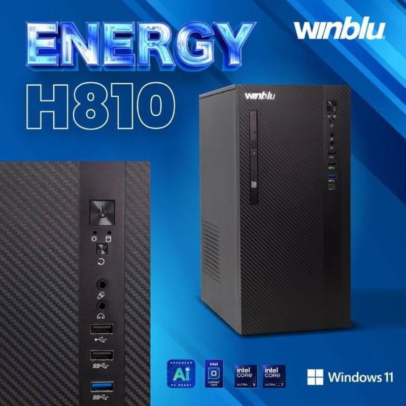 PC desktop 15 L Core Ultra 5 225 16GB DDR5 SSD 500GB Wi-Fi 6 FreeDOS - Winner WinBlu Energy 4420