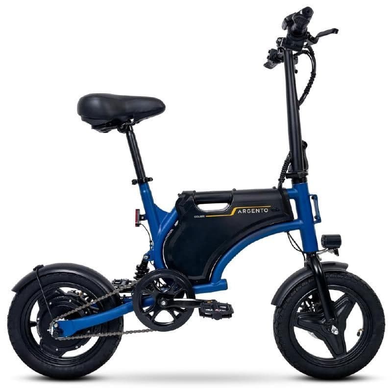 Micro e-bike 14 pollici motore Bafang 250 W 36 V 5.2 Ah autonomia 50 km - Argento Colibri AR-BI-260001