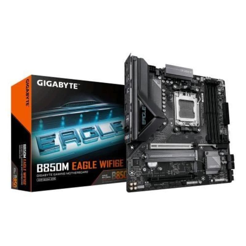 Scheda madre AMD B850 AM5 mATX 4 DDR5 2 M.2 4 SATA III Wi-Fi 6E HDMI 2 DisplayPort - Gigabyte B850M Eagle