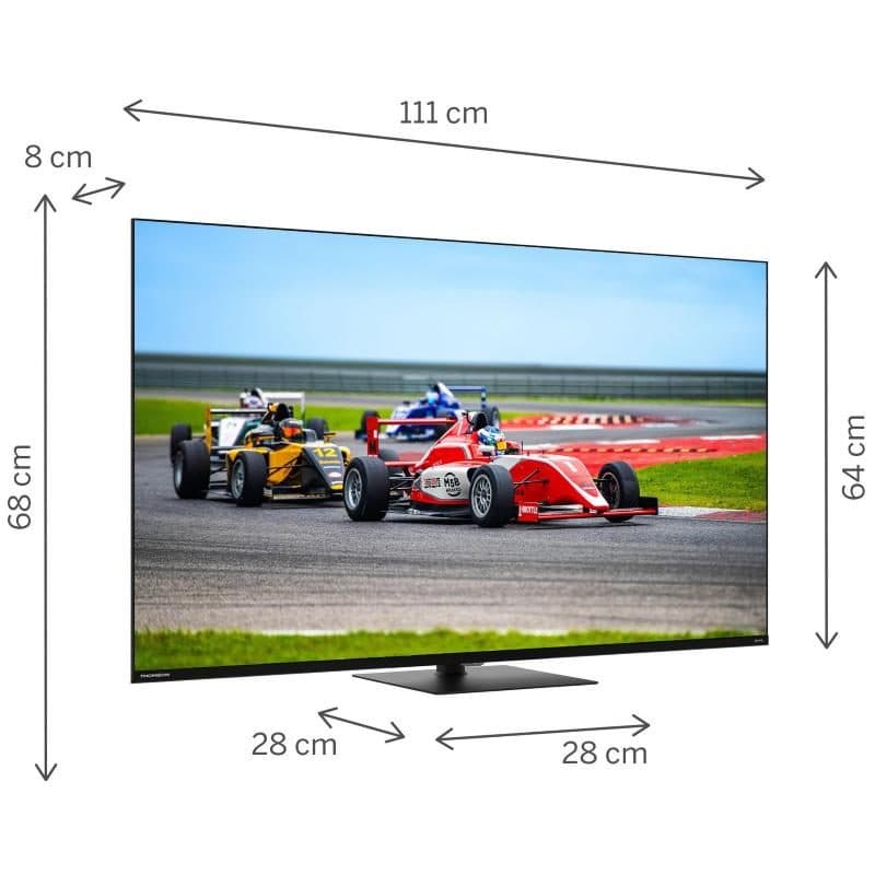 TV QLED 4K UHD smart Google 50 pollici 144 Hz speaker frontali con piede - Thomson
