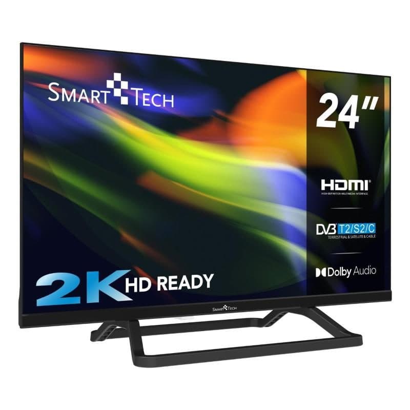 TV 24 pollici HD frameless modalità hotel 12 V T2/S2 non smart - Smart Tech 24HN01V3CA