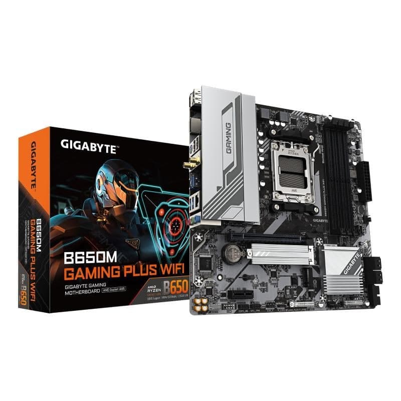 Scheda madre per AMD Ryzen 9000 VRM 5+2+2 fasi DDR5 fino a 8000 MHz 2 M.2 PCIe 4.0 Wi-Fi - Gigabyte B650M Gaming Plus
