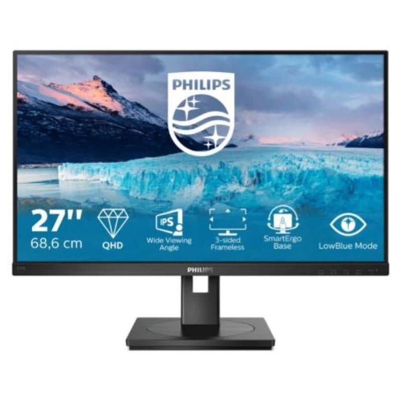 Monitor 27 pollici LED IPS 2K Ultra HD 2560x1440 tempo di risposta 4 ms - Philips S Line 275S1AE/00