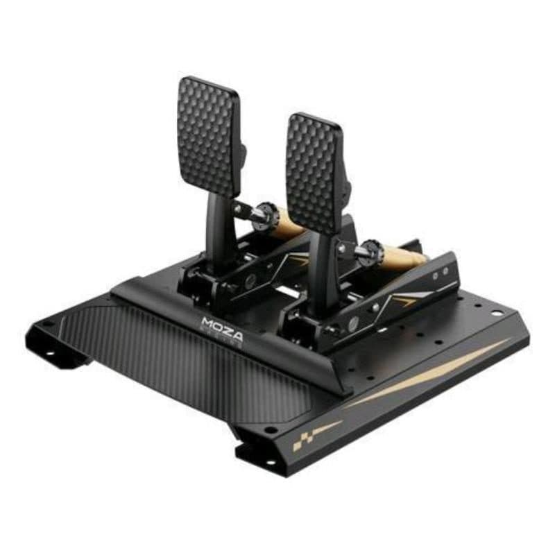 Pedali con cella di carico in alluminio aeronautico CNC piastra talloniera in fibra di carbonio - Moza Racing CRP2