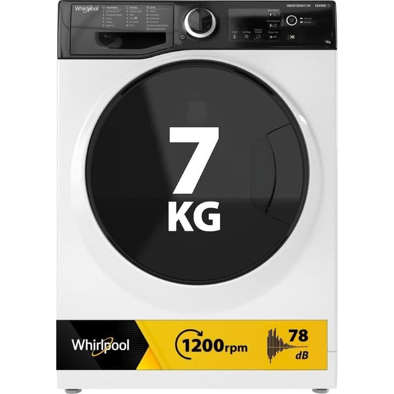 Lavatrice slim 7 kg inverter con vapore 1200 giri classe B - Whirlpool WSB 725 D IT