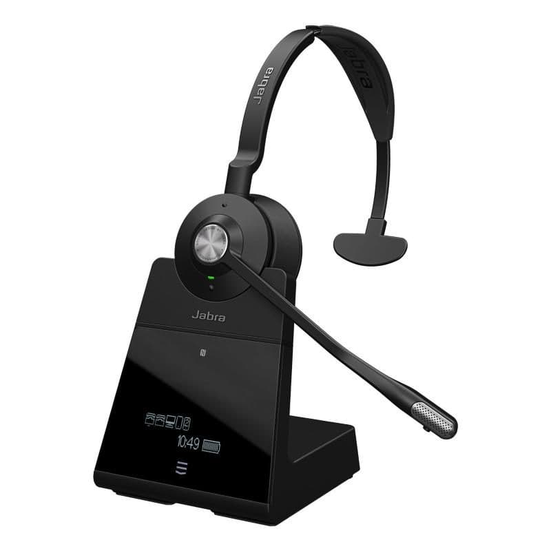 Cuffia con microfono wireless Bluetooth a padiglione per ufficio nero - Jabra Engage 75 SE