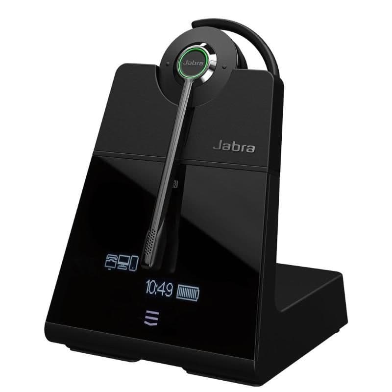 Cuffia con microfono wireless Bluetooth a clip e a padiglione per ufficio nero - Jabra Engage 75 SE