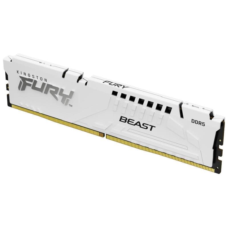 Memoria RAM DIMM 16GB DDR5 6000 MT/s CL30 bianco EXPO - Kingston Fury Beast