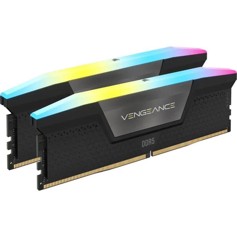 Memoria RAM 32GB (2 x 16GB) DDR5 6400MHz RGB - Corsair Vengeance RGB CMH32GX5M2B6400C36