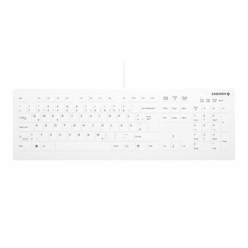 Tastiera USB layout QWERTZ tedesco bianco - Cherry AK-C8112