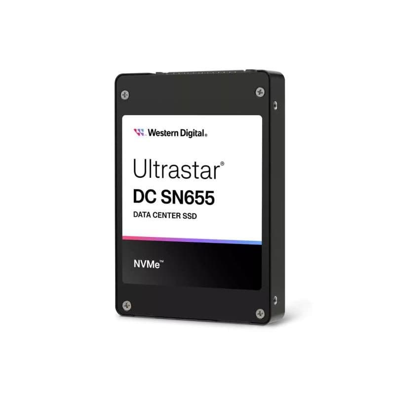 SSD U.3 15,4TB PCI Express 4.0 3D TLC NAND NVMe - Western Digital Ultrastar DC SN655