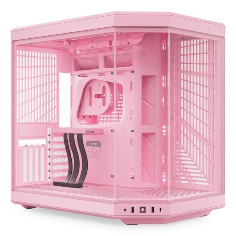 Case midi tower in vetro temperato senza alimentatore E-ATX/ATX/mATX/mini-ITX Strawberry Milk - Hyte Y70
