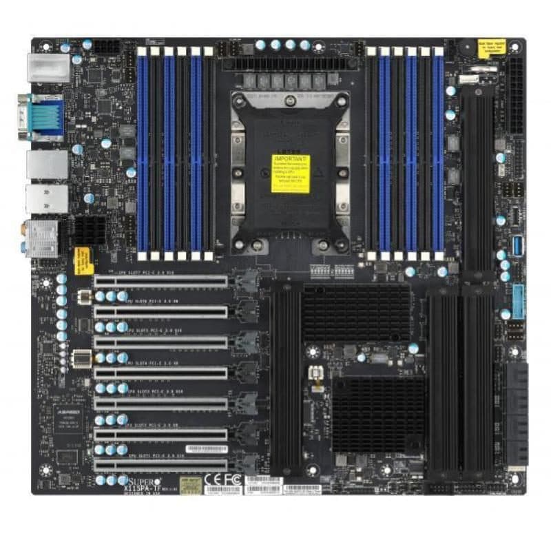 Scheda madre Intel Xeon socket 3647 E-ATX 12 x DDR4 4 x M.2 8 x SATA III VGA - Supermicro MBD-X11SPA-T