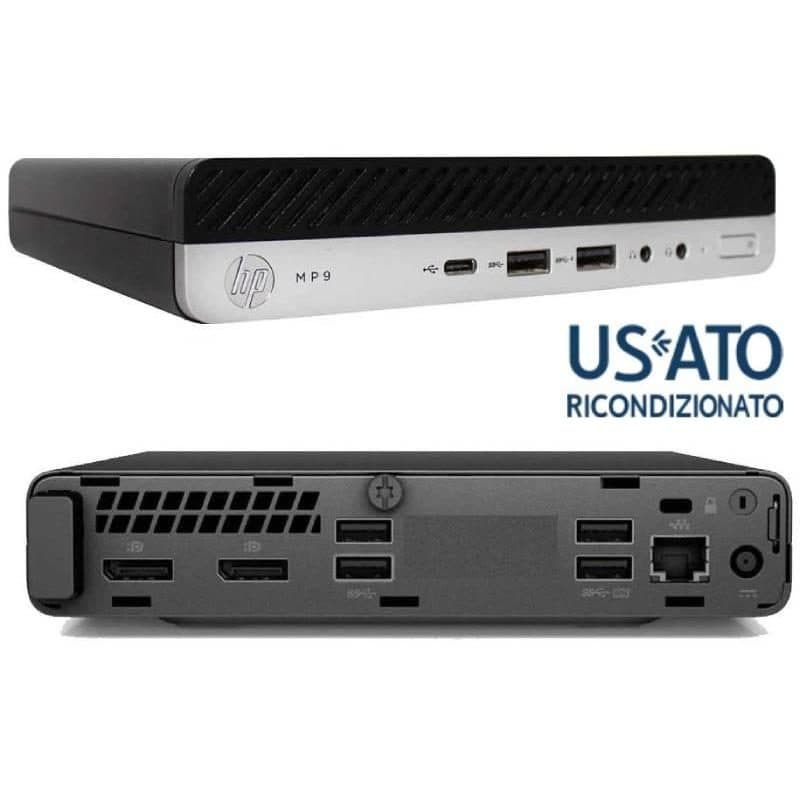 PC desktop mini ricondizionato Intel Core i5-9x00T 8GB RAM SSD 256GB Windows 11 Pro - PC Reset 600 G4 Tiny-Mini