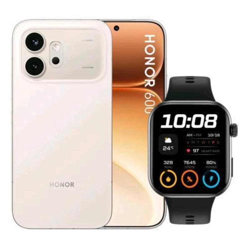 Smartphone 5G dual SIM 6.57 pollici octa core 512GB RAM 8GB oro + smartwatch Watch 2i nero - Honor 600