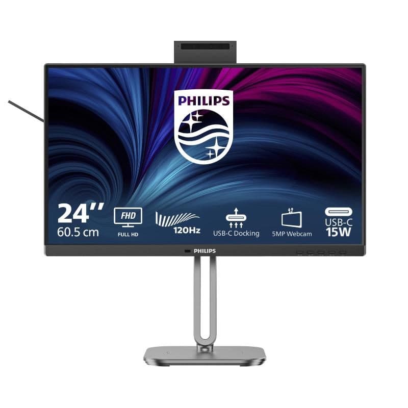 Monitor 23.8 pollici 120Hz regolabile in altezza USB-C