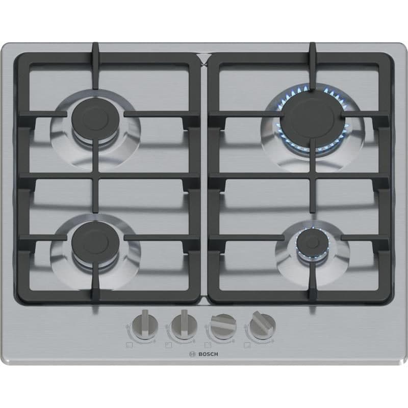 Piano cottura a incasso a gas 4 zone 60 cm inox - Bosch PGP6B5K90