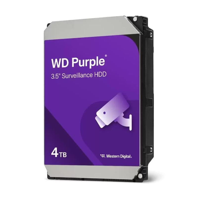 Hard disk 3,5 pollici 4TB 5400 rpm cache 128MB SATA per videosorveglianza - Western Digital Purple