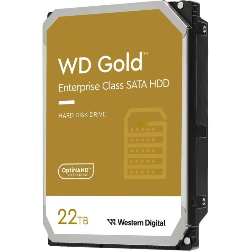 Hard disk 3.5 pollici 22TB Serial ATA III - Western Digital Gold