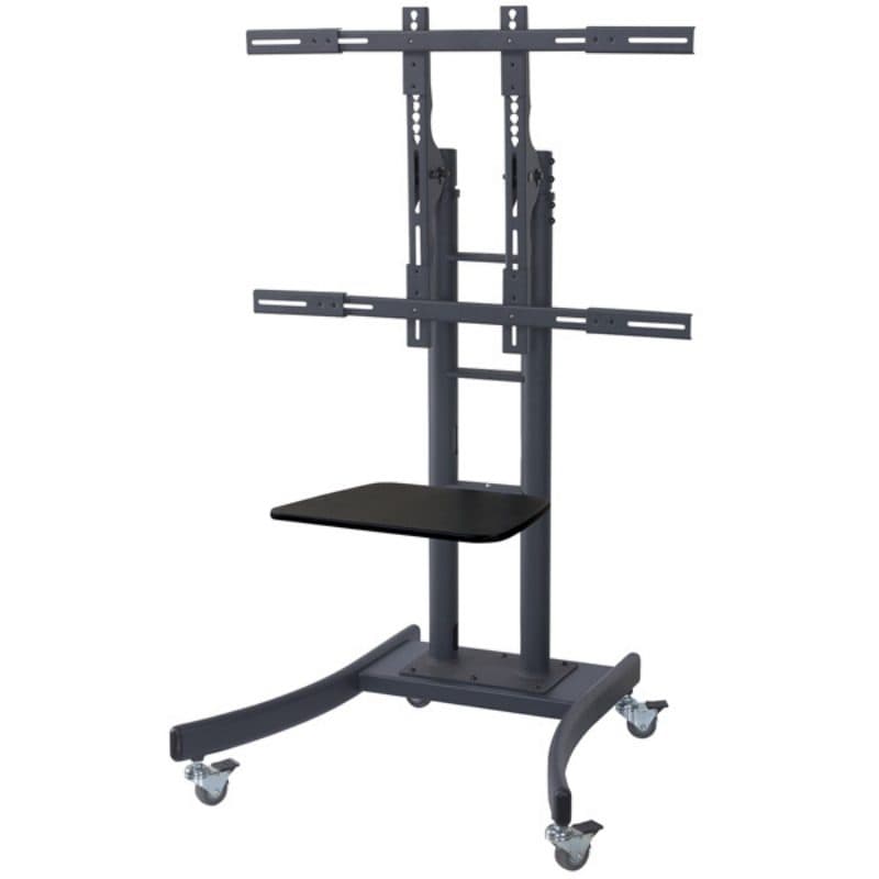 Staffa a pavimento per TV 37-100 pollici carico 125 kg 800x600 con piano e ruote - Roline/Value