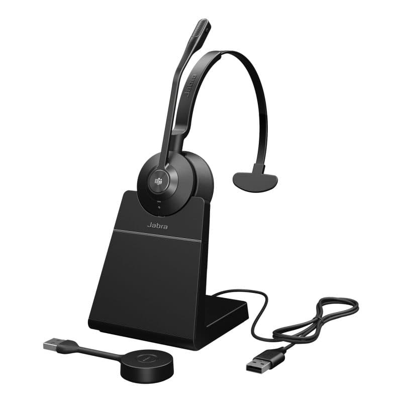 Auricolare wireless a padiglione per ufficio nero - Jabra Engage 55 SE