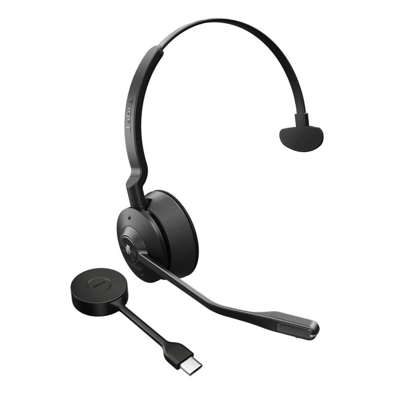 Auricolare wireless a padiglione per ufficio nero - Jabra Engage 55 SE