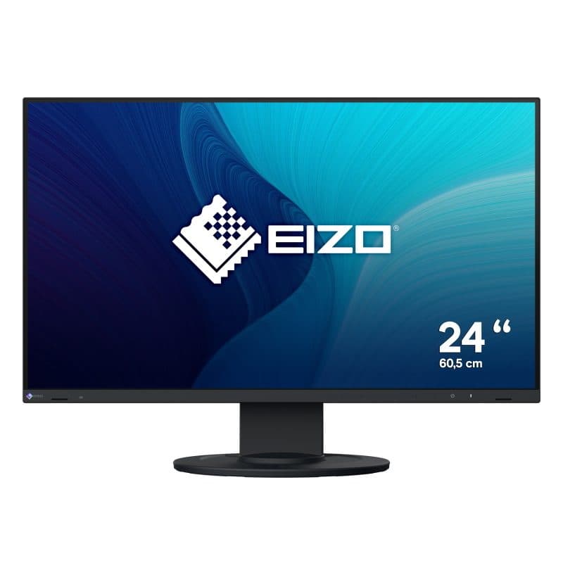 Monitor 23,8 pollici LED IPS Full HD 16:9 5 ms 350 cd/m² pivot hub USB DP HDMI nero - Eizo FlexScan EV2400R