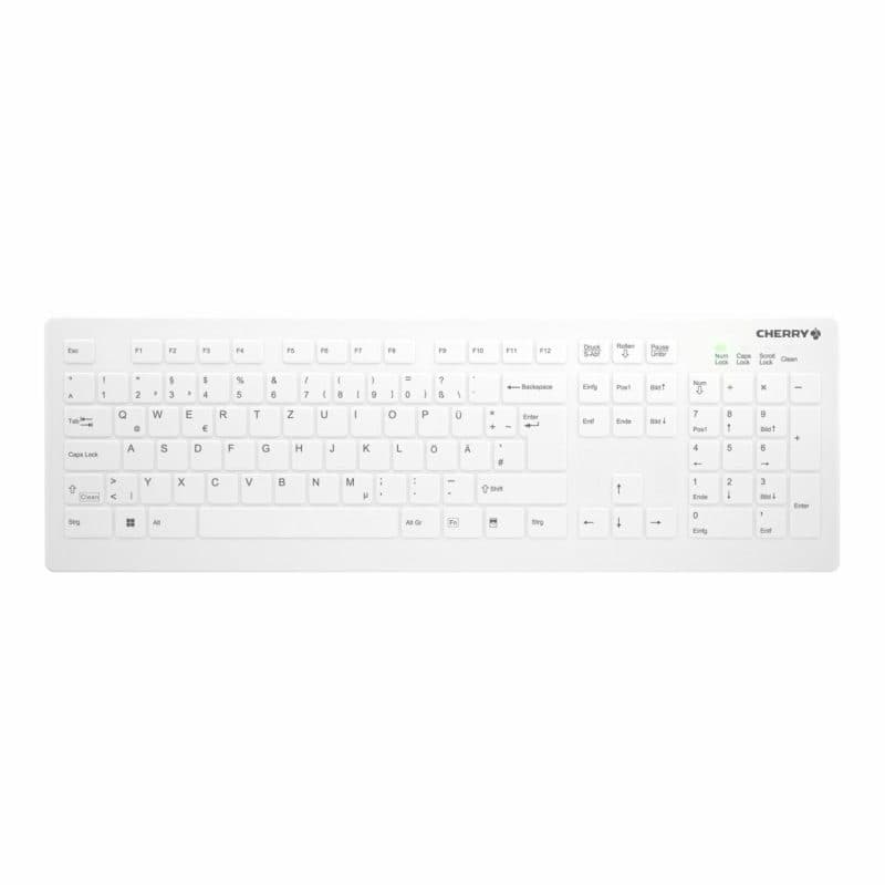 Tastiera wireless RF QWERTZ (layout tedesco) bianco - Cherry AK-C8112