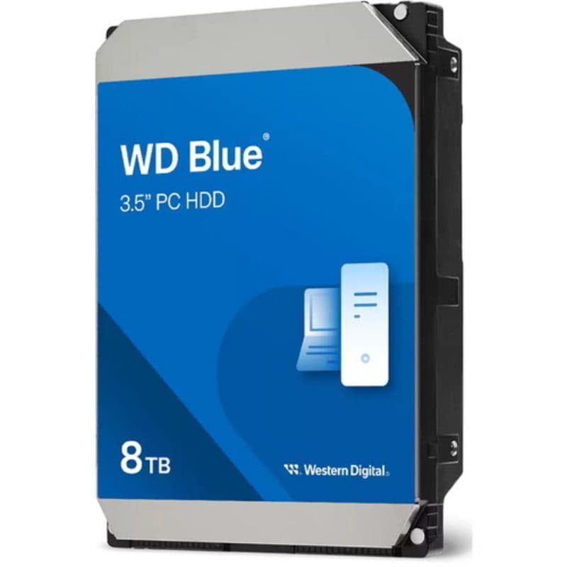 Hard disk interno 3.5 pollici 8TB cache 256MB - Western Digital Blue