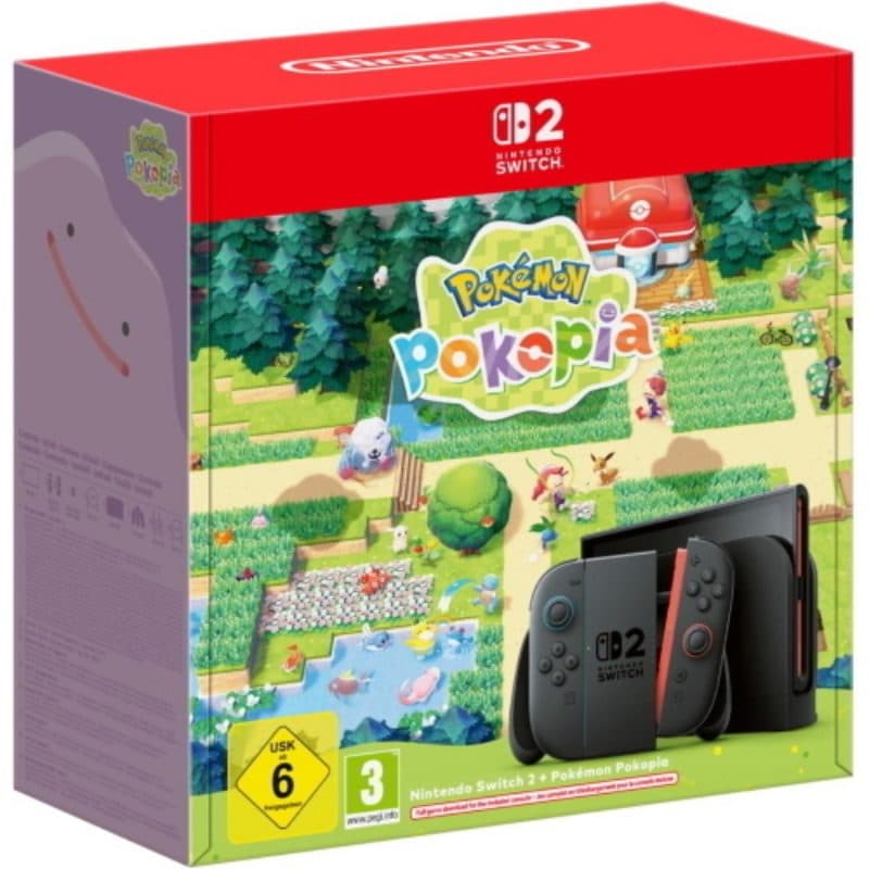 Console nero con Pokémon Pokopia - Nintendo Switch 2