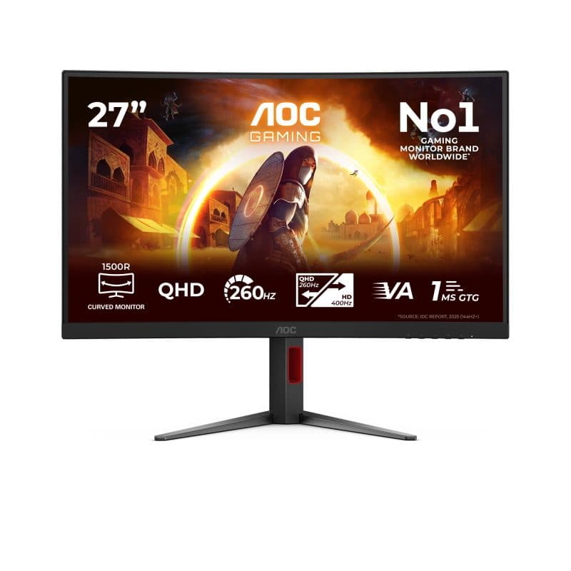 Monitor curvo 27 pollici 2560 x 1440 con regolazione in altezza